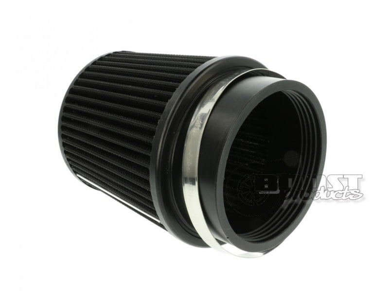 BOOST Products Universal Air Filter 3-15/16" ID Connection, 5" Length Black